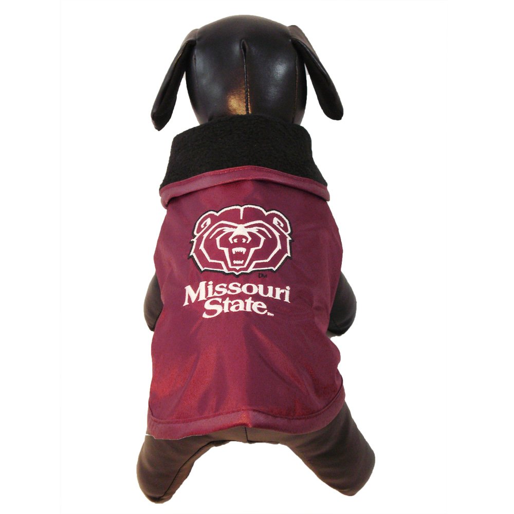NCAA Missouri State All Weather-Resistant Protective Dog Outerwear, Small