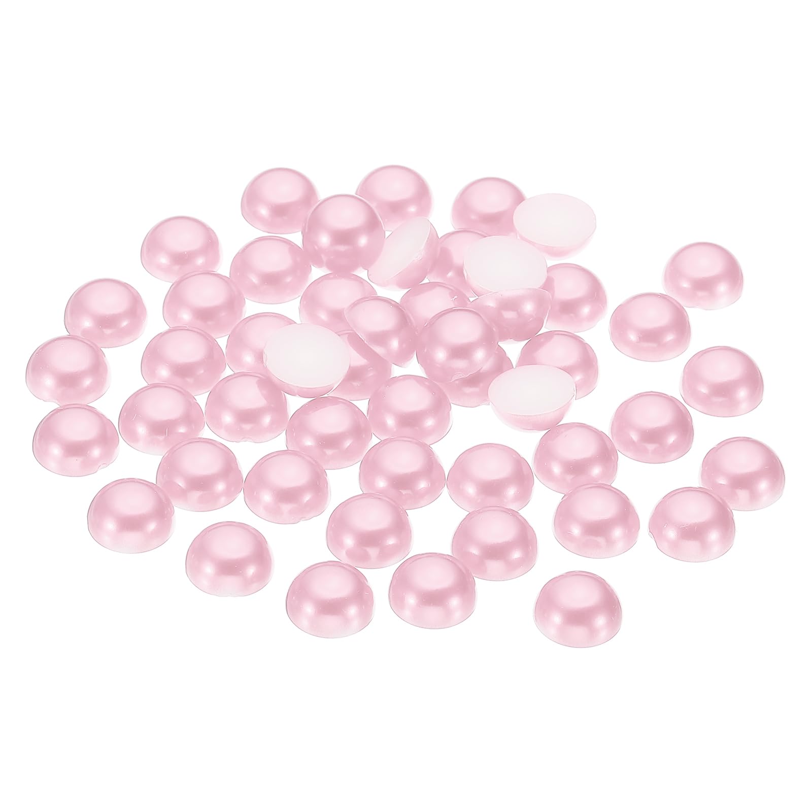 PATIKIL 150Pcs Flatback Pearls Beads for Crafting 14mm Half Round Resin Beads Flatback Pearls for Nail Charms Handmade Phone Case Embellishment