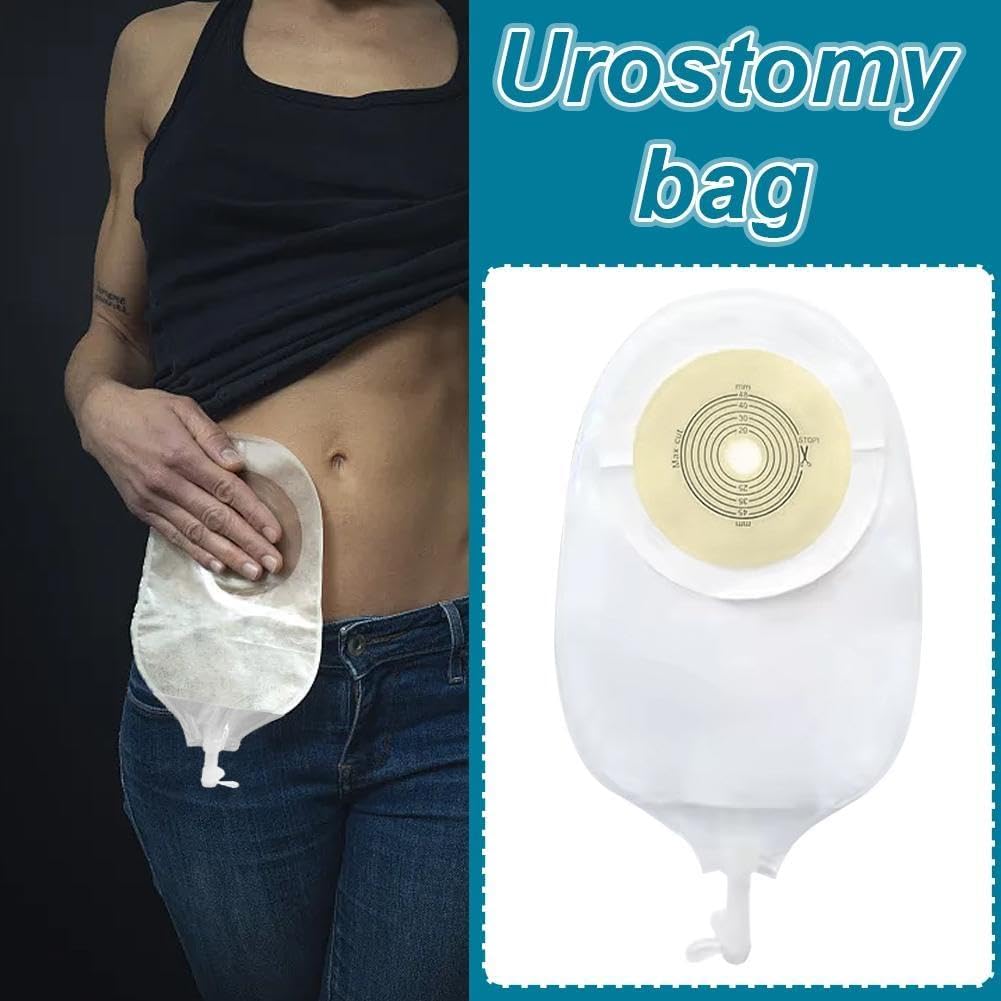 2 x Urostomie-Beutel, Kolostomiebeutel, zweiteilig, entwsserbare Beutel,  Stoma mit Ileostomie-Pflege und E5M6 Look Hoop : Amazon.de: Drogerie &  Krperpflege