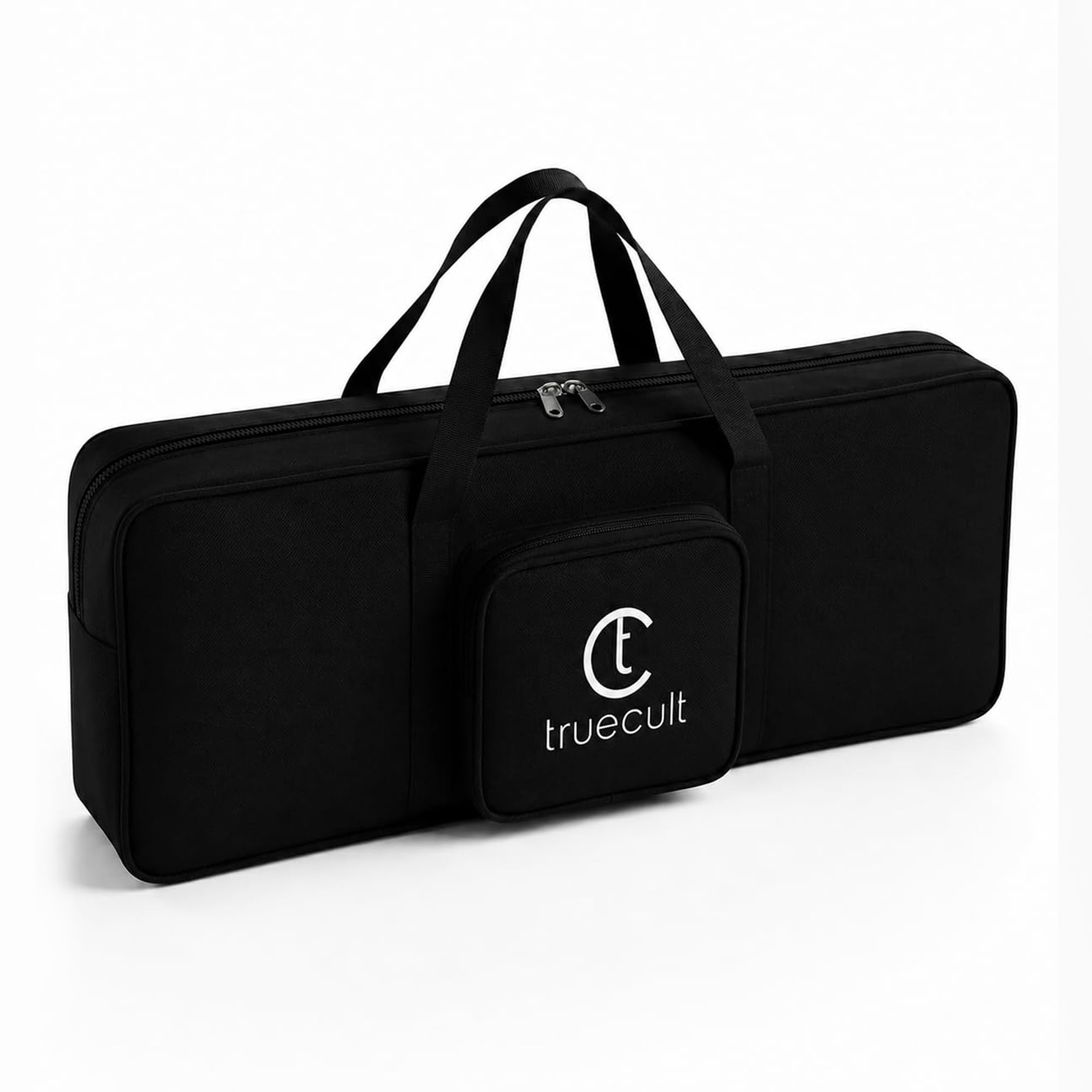 True Cult Polyester Keyboard Bag Compatible with 37 Keys Yamaha & Casio Pss-E30,Pss-F30 Padded Quality with Dust Cover (Black)-image-29