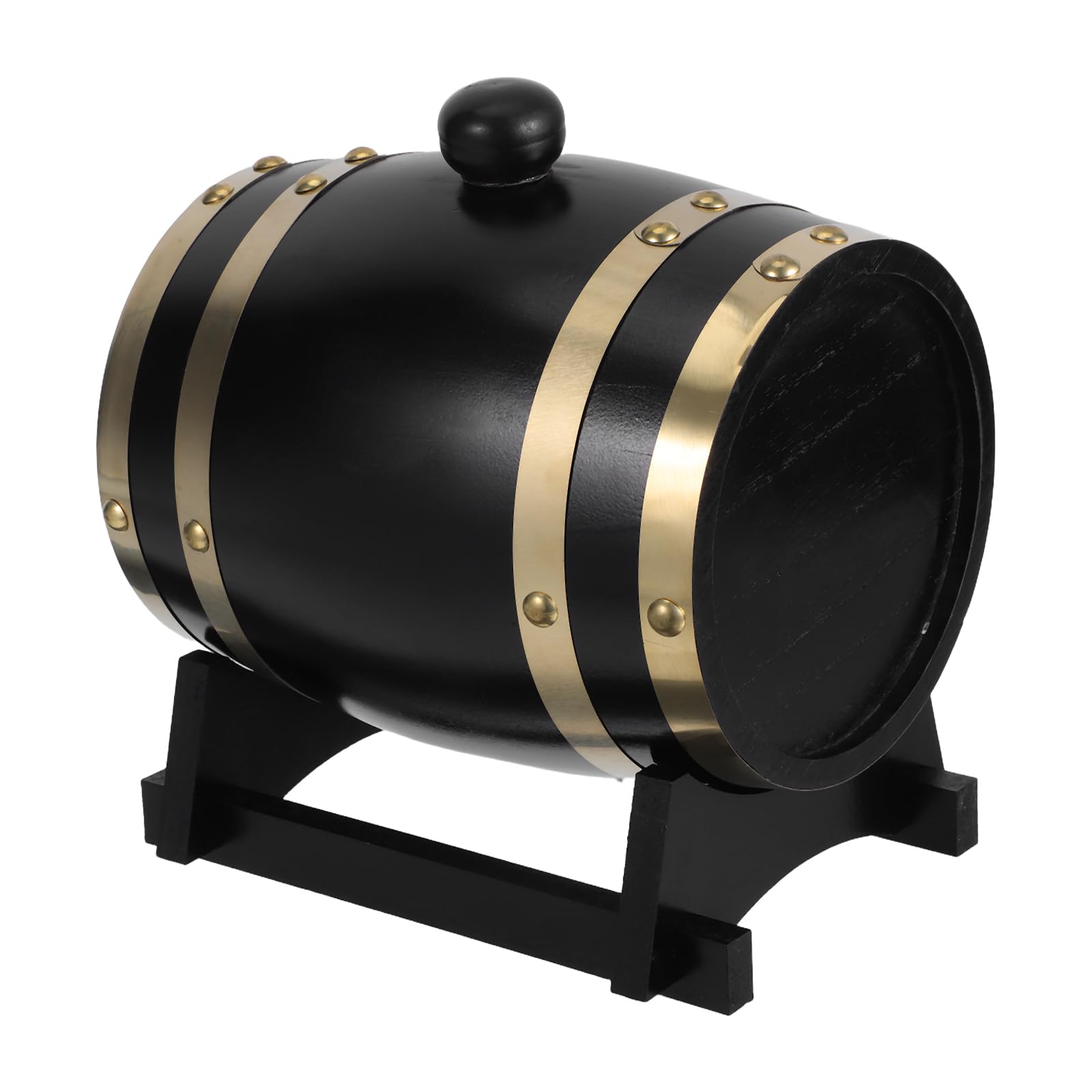 Cabilock Dispensador de Barril de Whisky Grifo y Soporte Jarra de Madera para Añejar Vino Decoración de Bares para Cerveza y Licor
