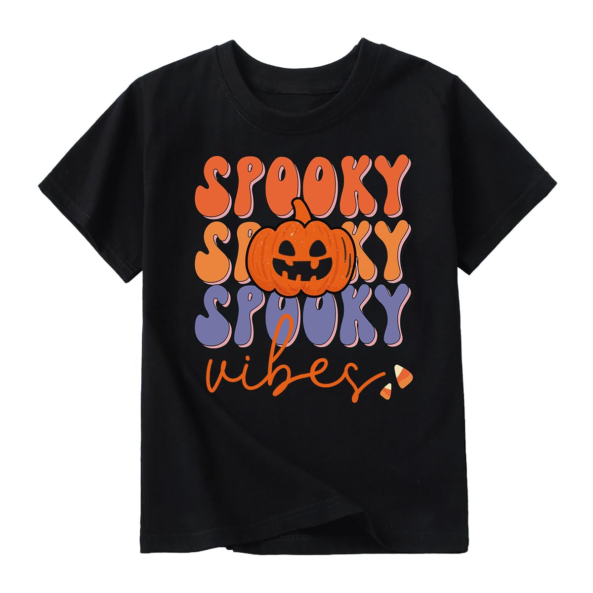 Toddler Boys Girls Halloween Shirt Skeleton Ghost T-Shirts Boo Tees Spooky Tops Short Sleeve 2-12 Years