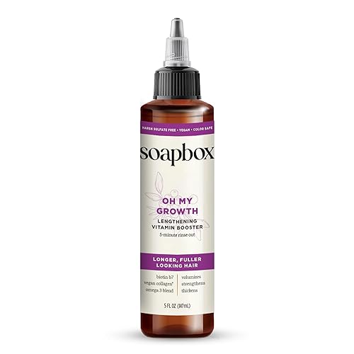 Soapbox Tratamiento para el crecimiento del cabello, tratamiento para el crecimiento y alargamiento del cabello para todo tipo de cabello con