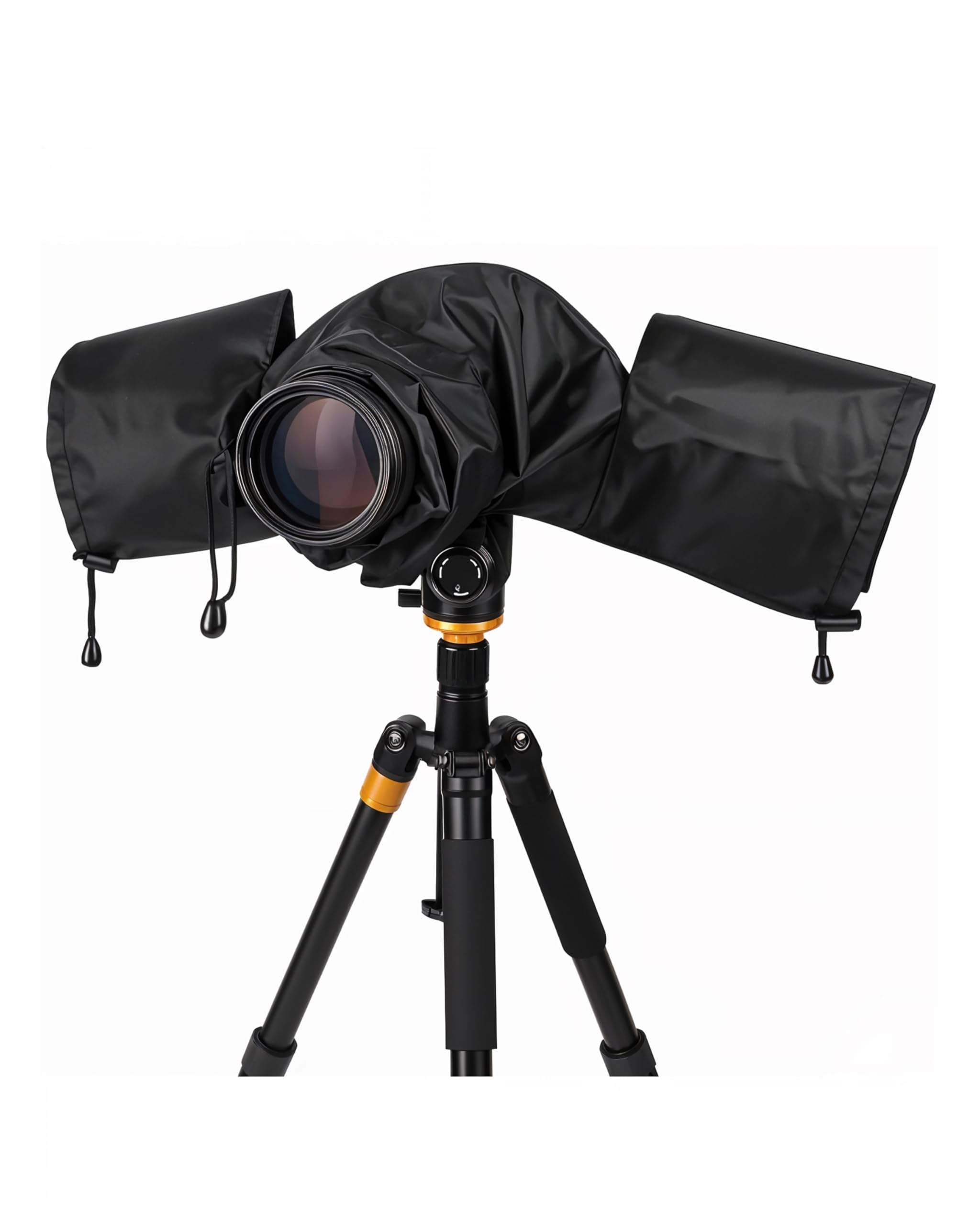 REFLEX CAMERA Universal Protective Waterproof DSLR/SLR Rain Cover with Drawstring Sleeves & Clear Viewing Window for Sony, Canon, Nikon, Panasonic, Lightweight Nylon Protection for All-Weather Outdoor