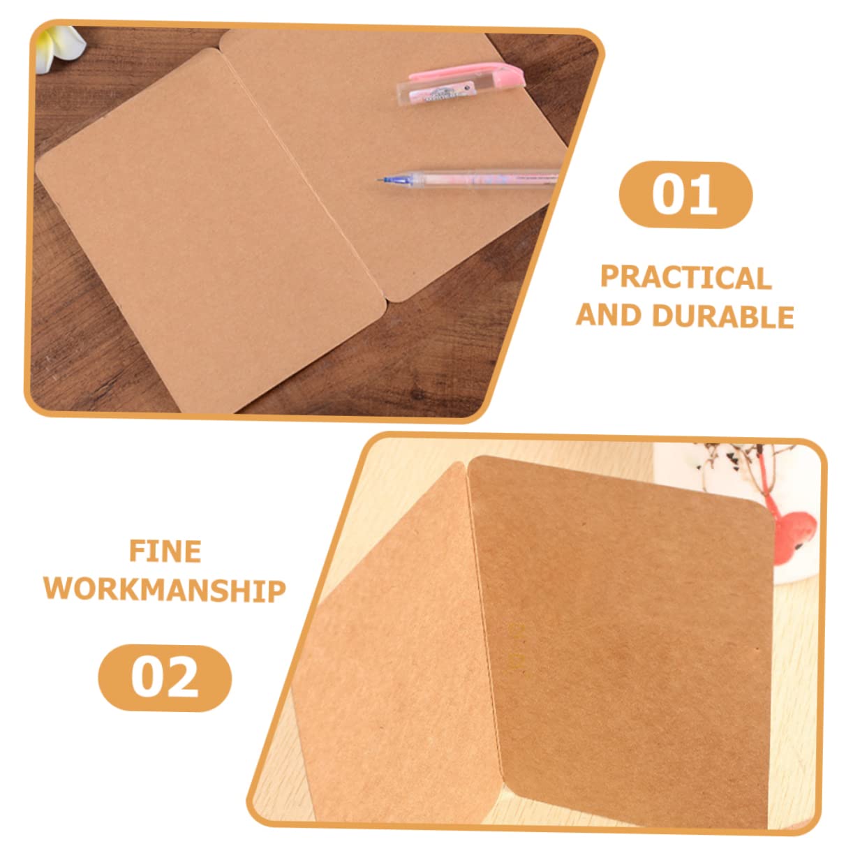 Lot De 100 Cartes De Vœux Vierges En Papier Pour La Fabrication De Cartes De Vœux