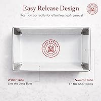 Vista 2 de King Arthur Baking Company Loaf Pan Lifters, Oven Safe Reusable Nonstick European-Grade Silicone, Set Of 2, For Easy Bread Baking, Removal, And