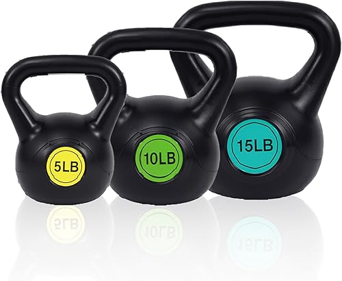 OLIXIS - Juego de pesas rusas, pesas rusas de entrenamiento de fuerza, juego de pesas para mujeres y hombres