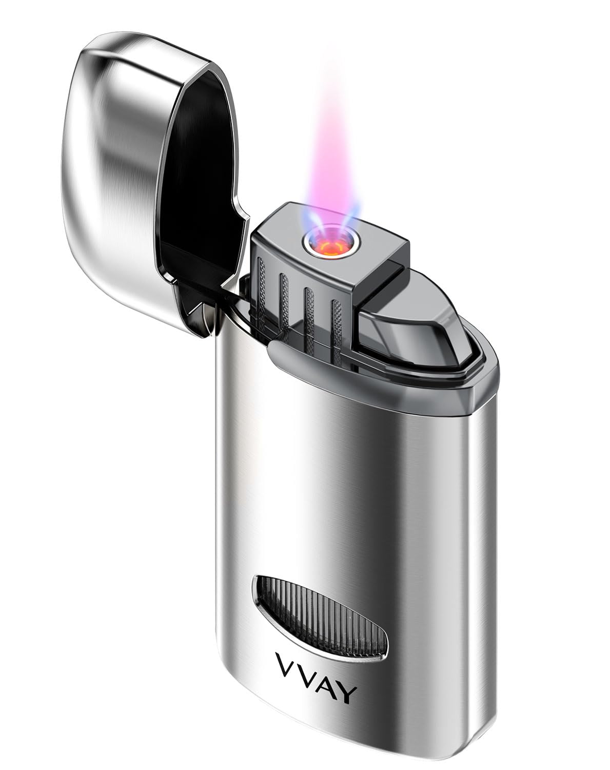 VVAY Windproof Jet Flame Lighter - Gas Refillable (Gas Not Included)
