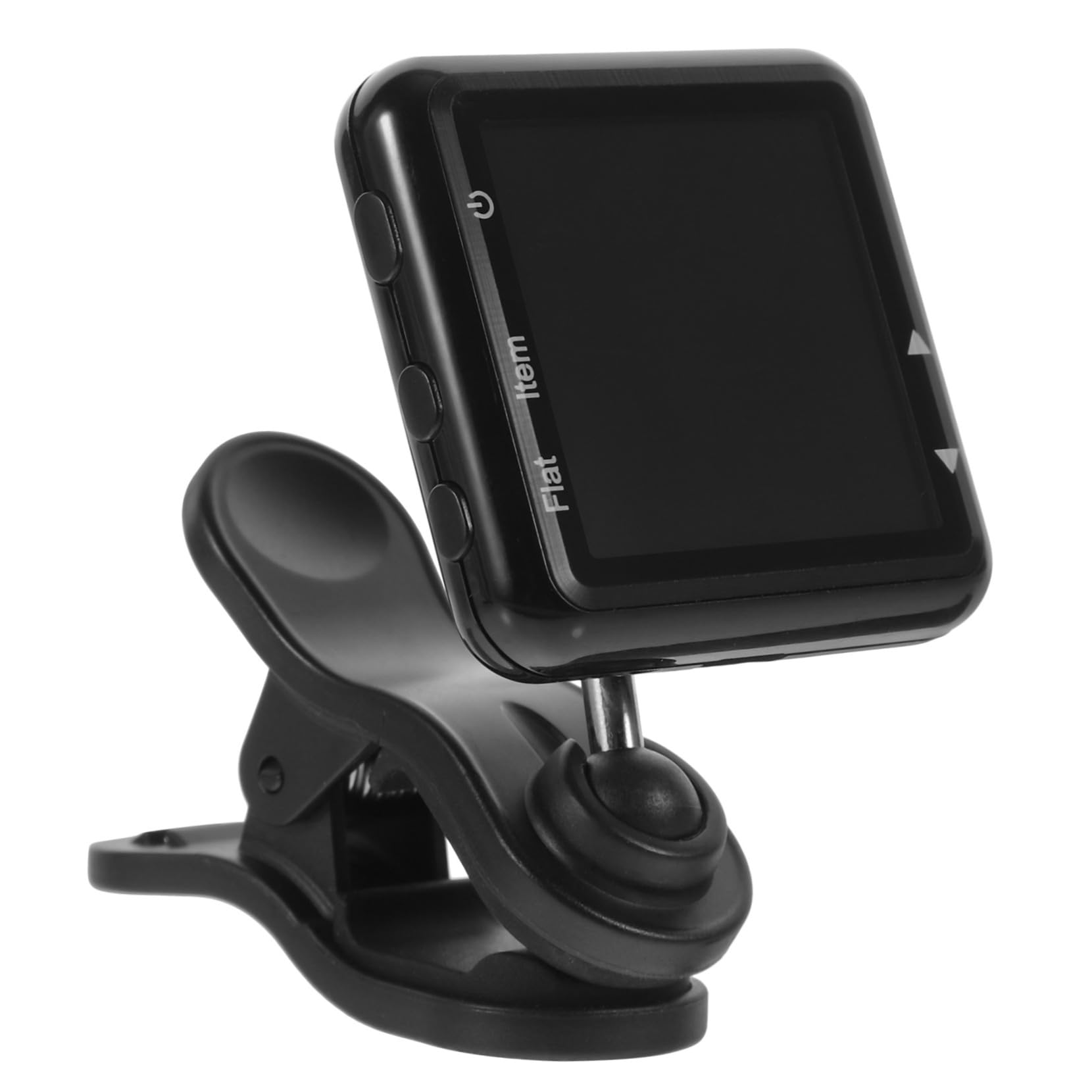 Clip Tuner Wiederaufladbar für Gitarre und Ukulele, Schwarz