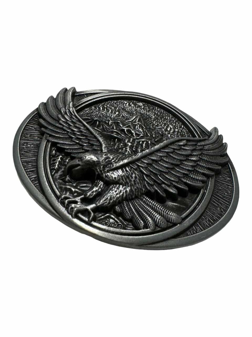 Fibbia 123 per cintura con aquila Eagle America, effetto 3D, per cintura di ricambio, modello 83