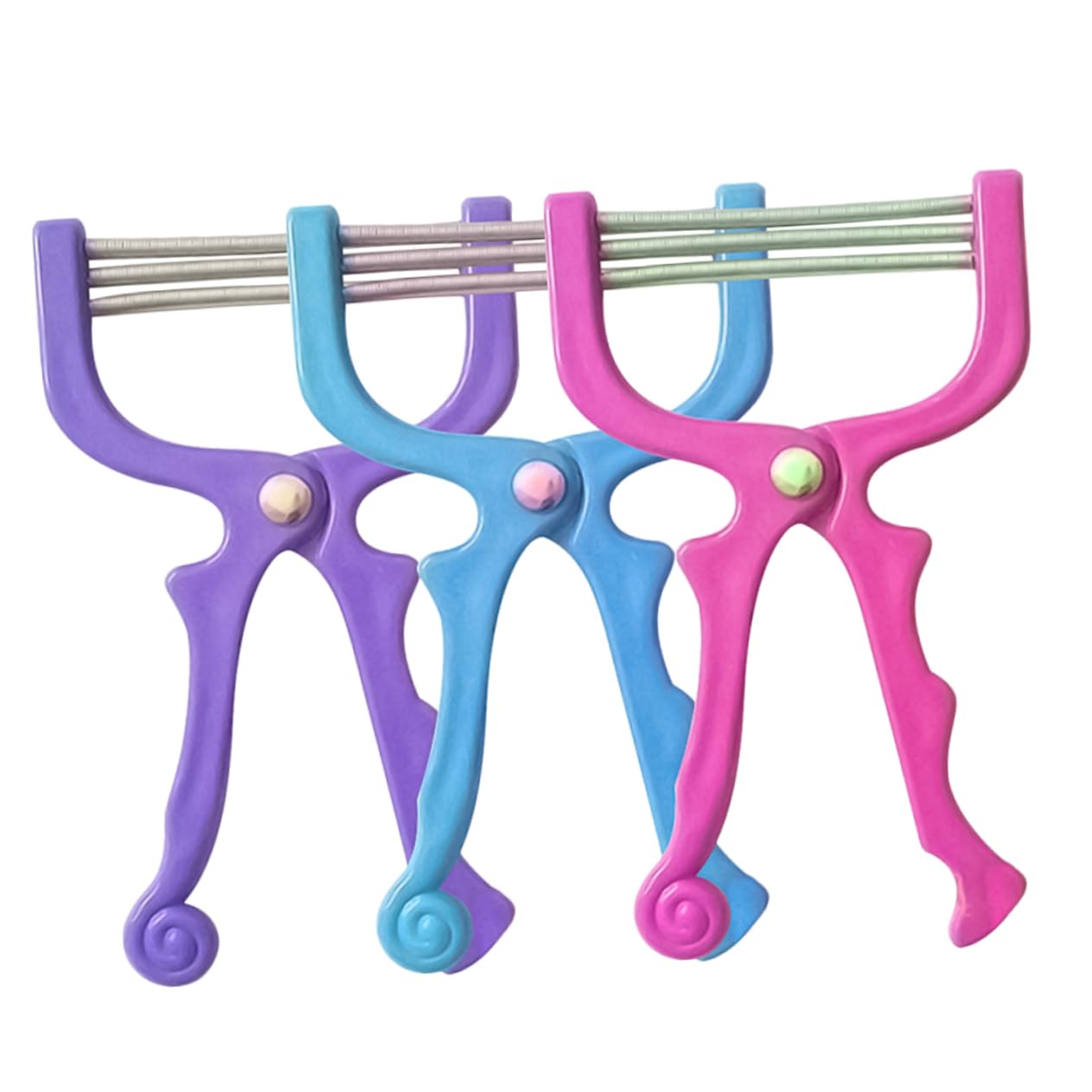 Mikinona Spring Facial Hair Shavers Set Portable Face Hair Removal Tool for Women Men for Forehead Cheeks Random Color