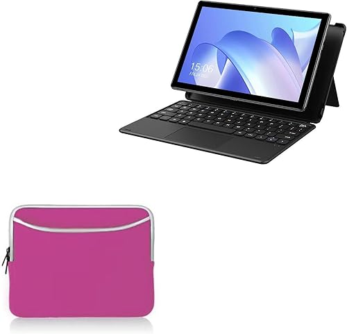 BoxWave Funda compatible con Chuwi Hi10 Go - SoftSuit con bolsillo, funda de neopreno suave funda de neopreno con bolsillo con cremallera - rosa