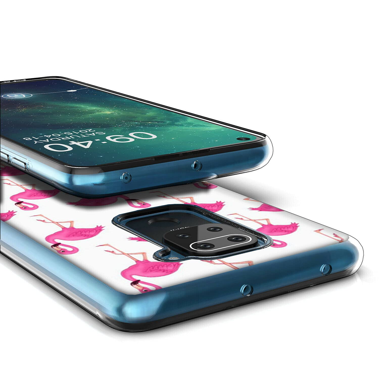 Mixroom - Cover Custodia Back case In TPU Silicone Morbido Per Xiaomi Redmi Note 9 Fantasia Piedini Di Sassi V319