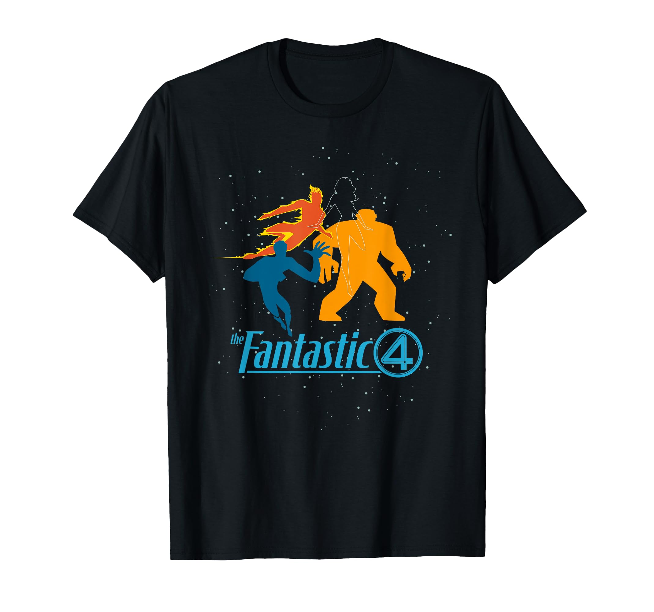 Marvel Studios The Fantastic Four: First Steps Team and Logo T-Shirt