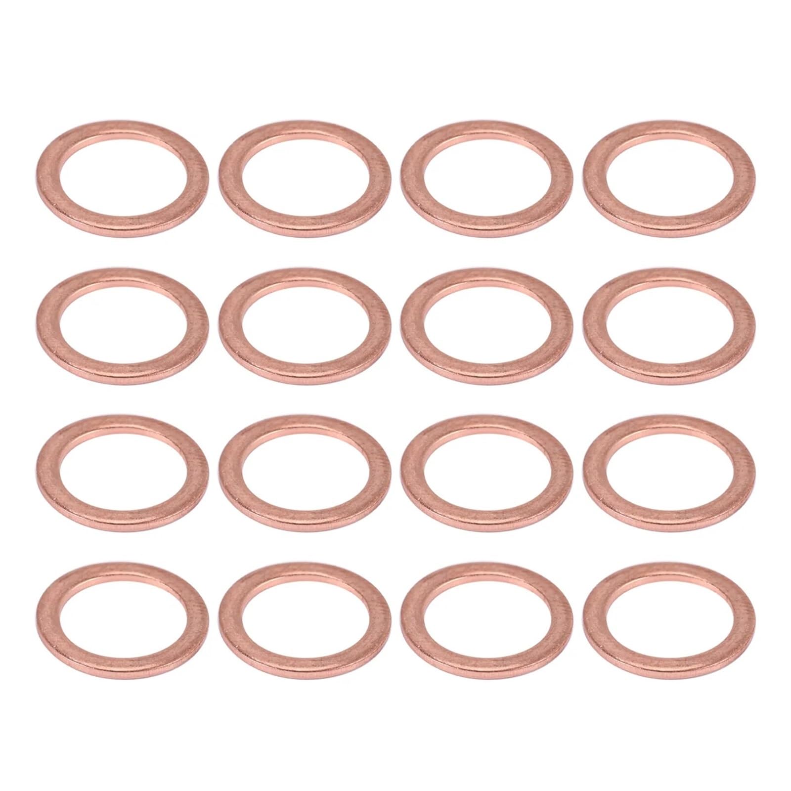 Podkładki mosiężne, podkładki płaskie, 20 szt. 10mm x 14mm x 1mm miedziana podkładka uszczelka dystansowa