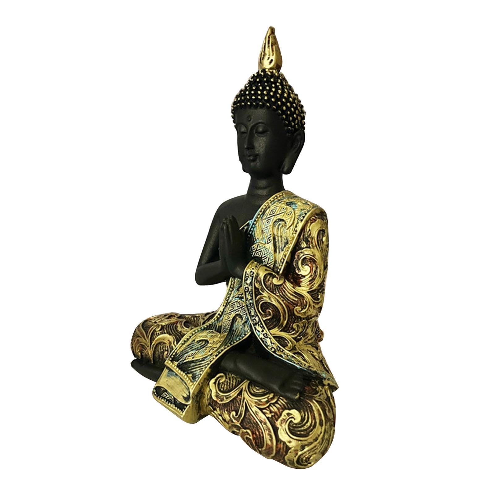 Statue Du Bouddha | Sculptures De Jardin De Bouddha | Figurines De Bouddha De Collection, Ornement De Jardin Pacifique, Décor De Jardin Zen Avec Caractéristiques De Méditation, Statue De Bouddha