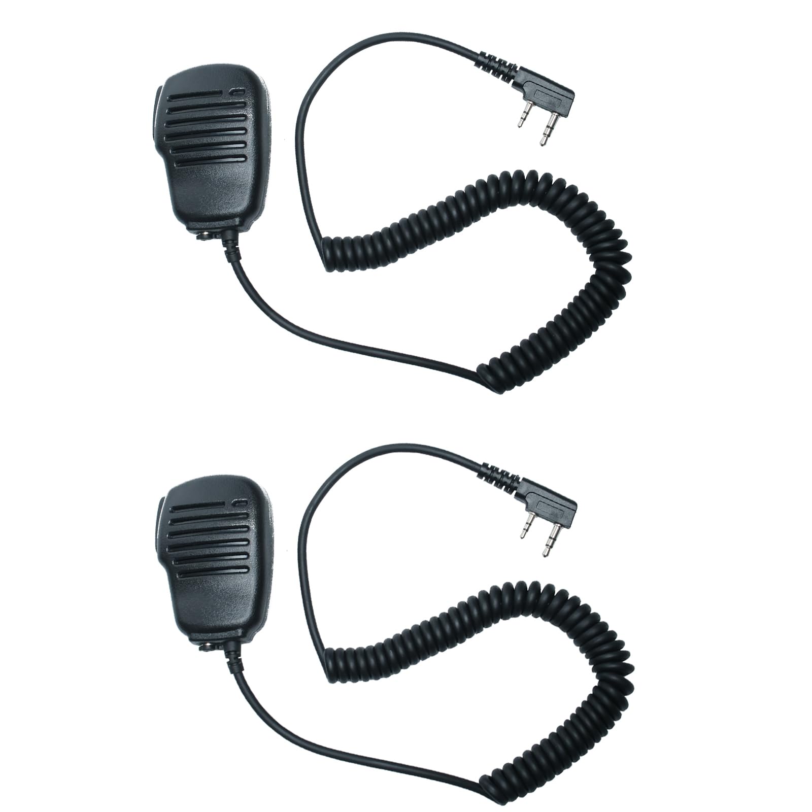 Speaker Mic Handheld Microphone Compatible with Baofeng Kenwood UV-5R BF-888S BF-F8HP BF-F9 TK-3140 TK-3400 TK-3402 Walkie Talkie Two Way Radio 2Pack