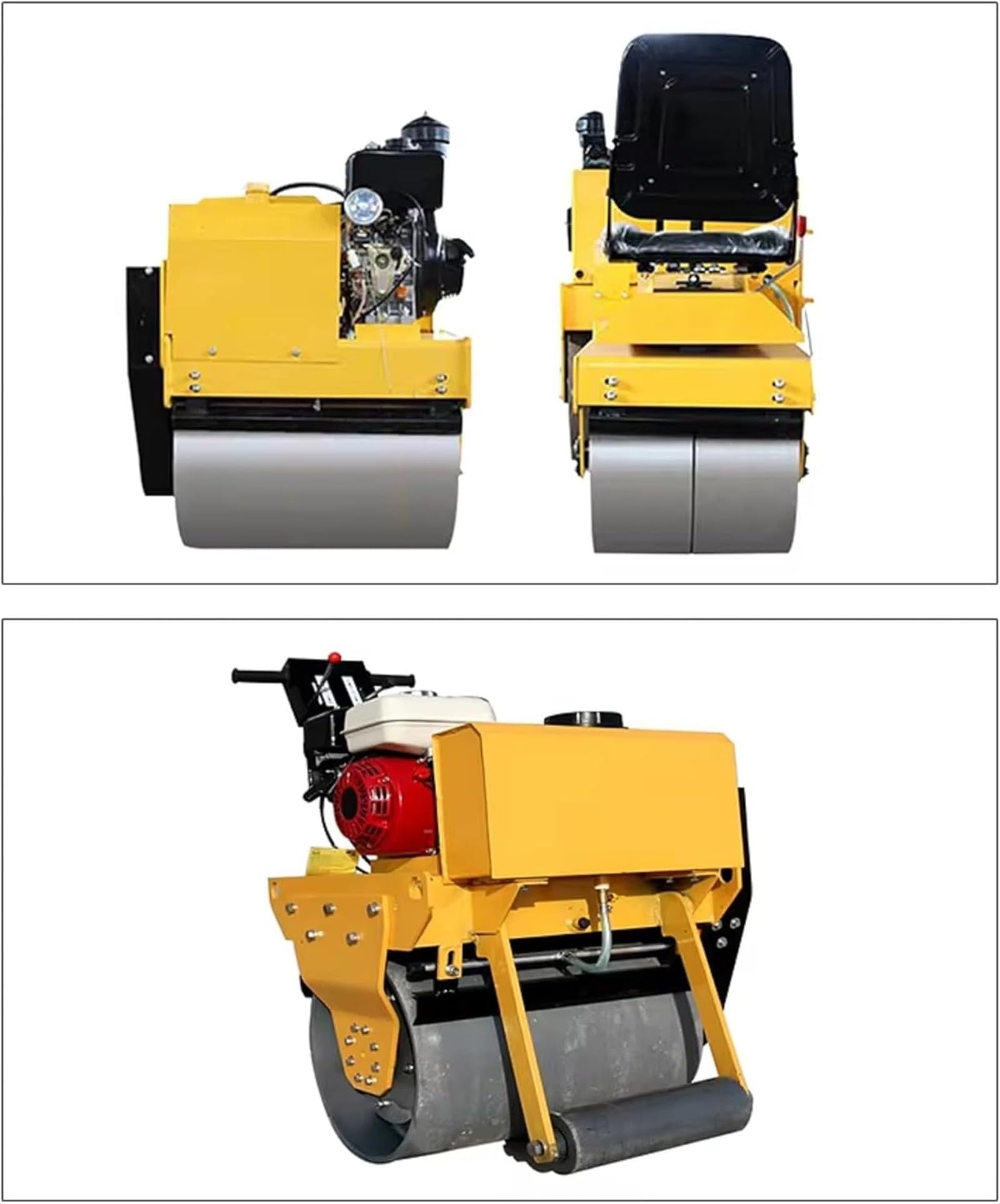 1 Ton Compact Mini Road Roller – Hydraulic Double-Drum Vibrating Roller for  Asphalt & Pavement Compaction – Perfect for Small Construction Jobs :  Amazon.co.uk: DIY & Tools