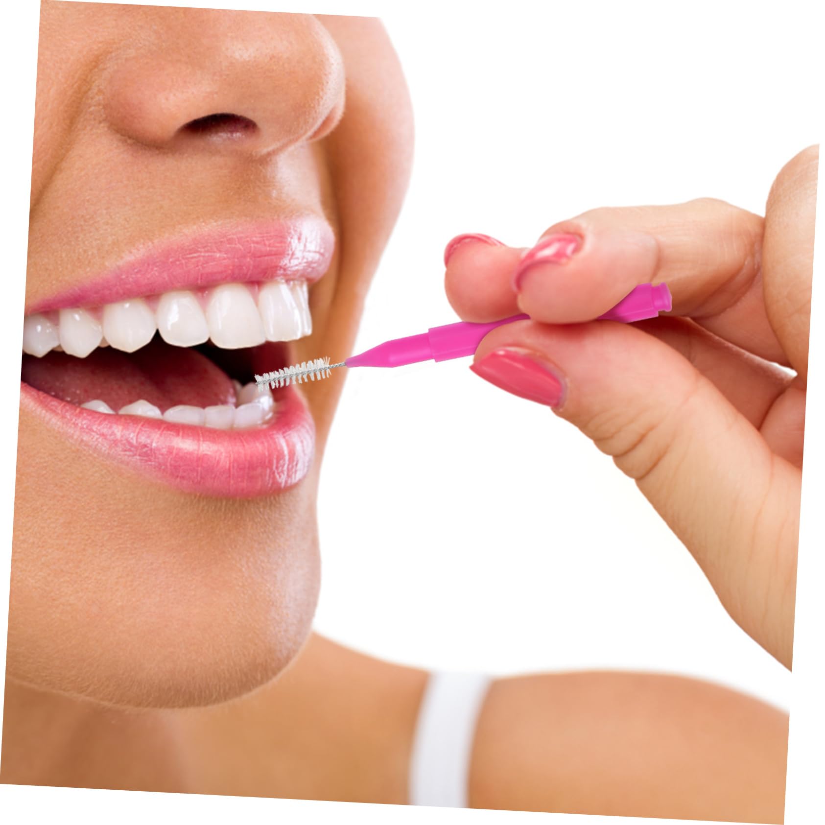 Healvian 500piezas Cepillos Interdentales De Limpieza Bucal Portadores De Brackets y