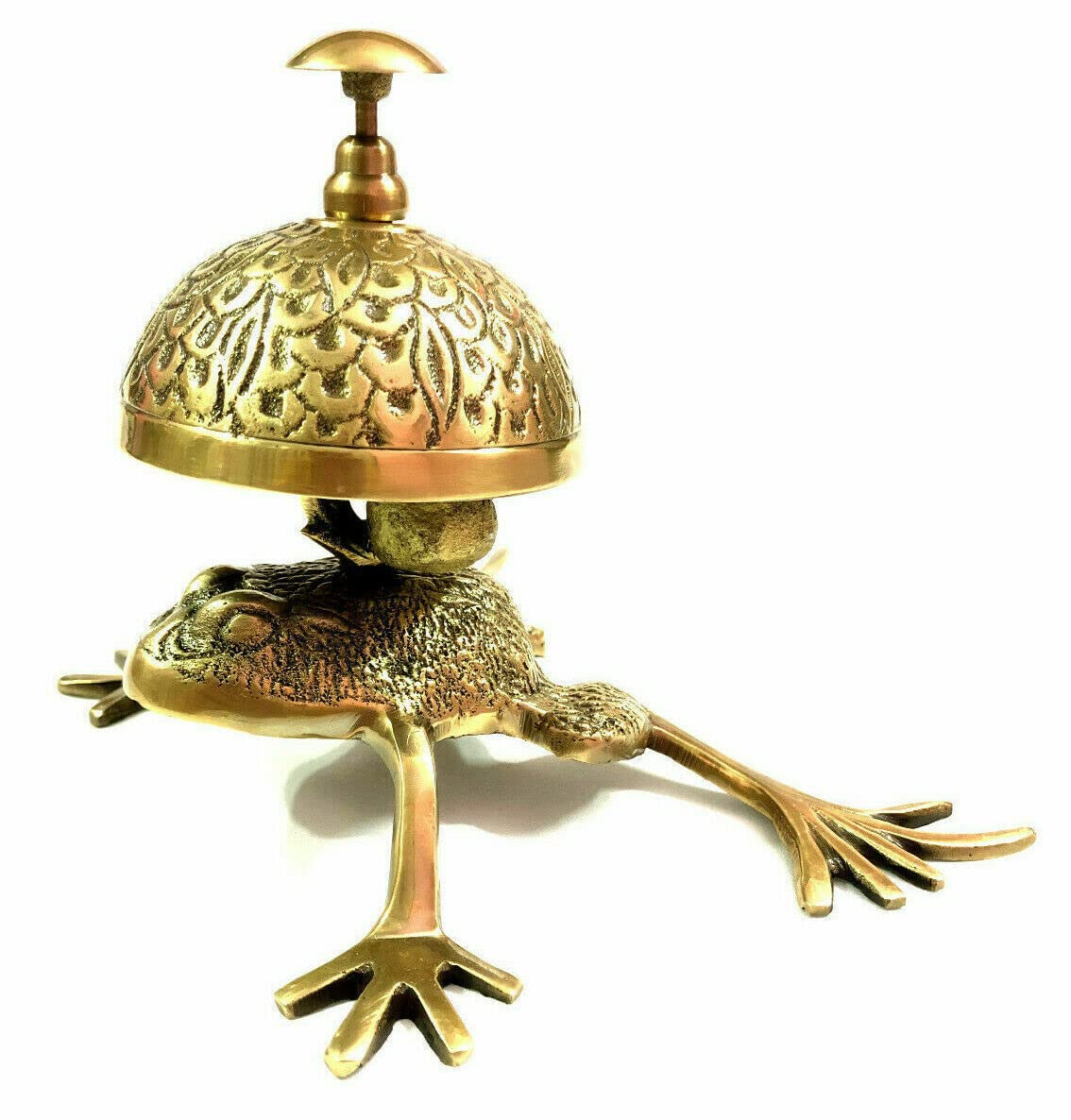 Campana de recepción de latón para oficina, campana de mesa, timbre de llamada, campana de mostrador de hotel