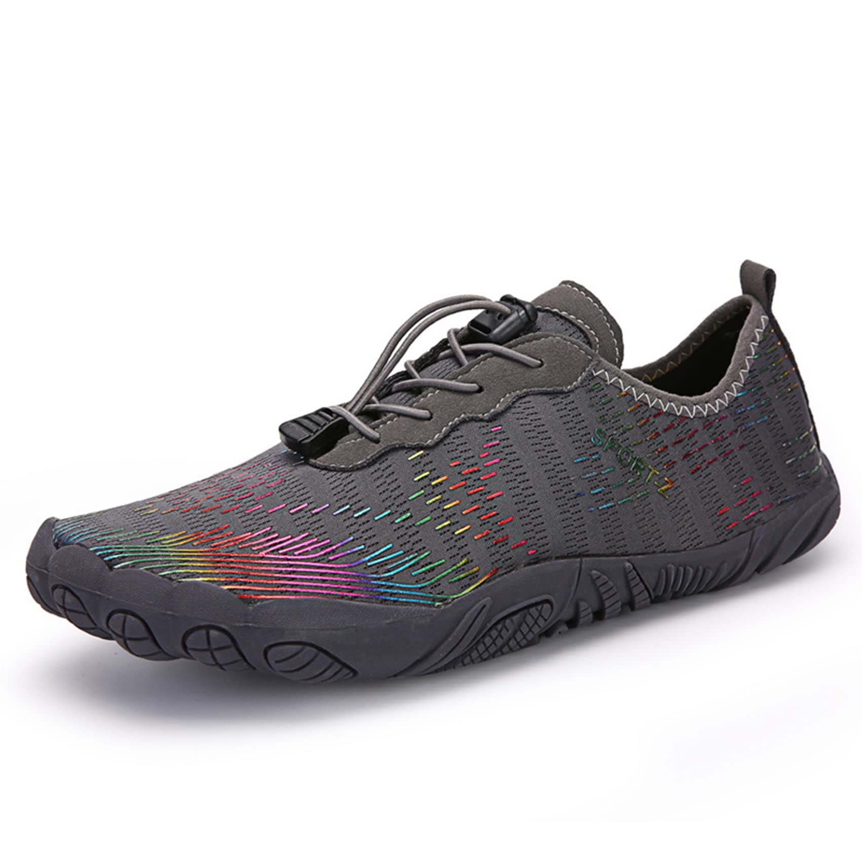 Zapatos De Agua para Mujeres Descalzas Zapatos De Agua De Secado Rápido Zapatos De Agua Ligeros para Hombres Zapatos De Escalada En La Piscina De Playa(36 EU, U-Gray)