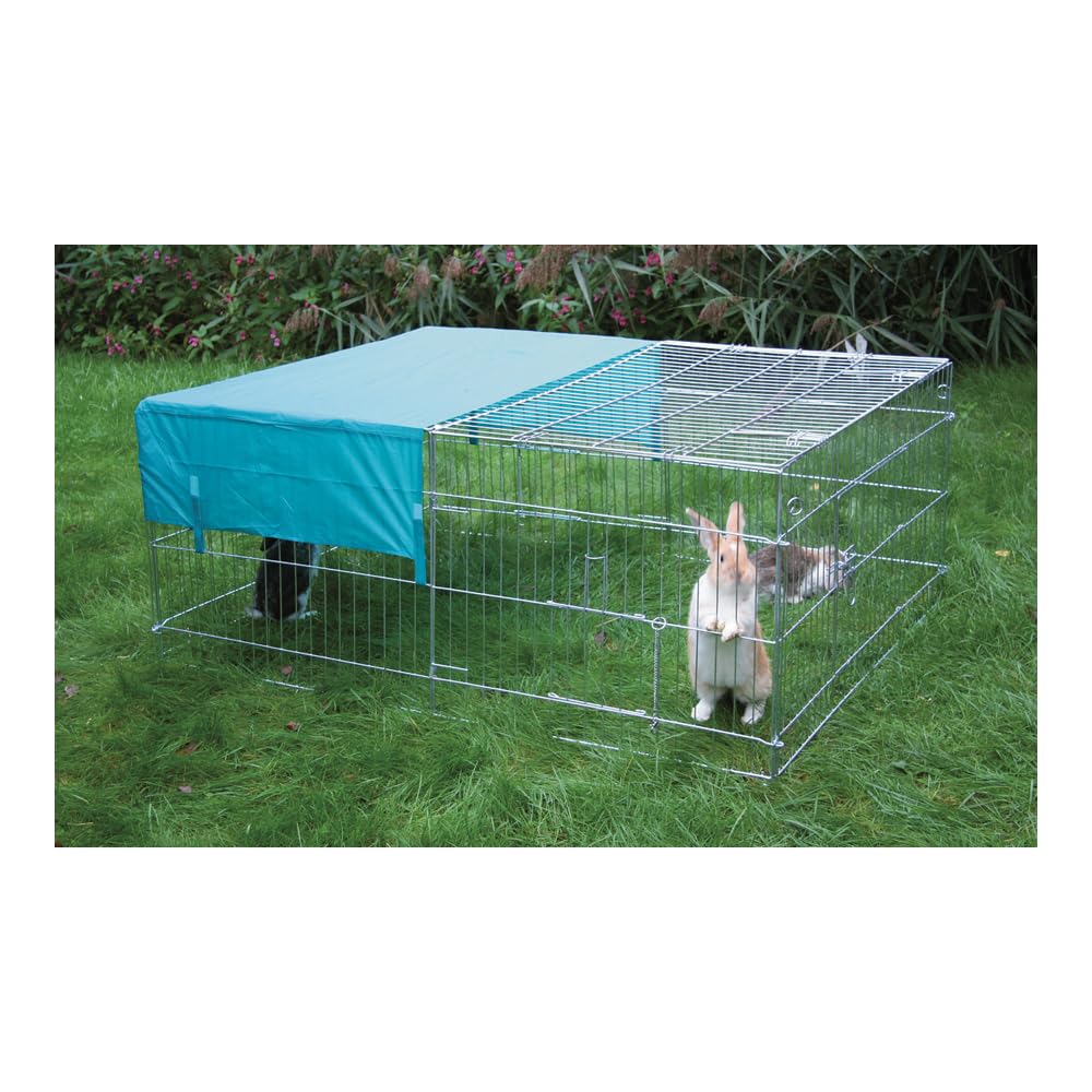 Kerbl Pet Recinto 144 x 112 x 60 cm zincato con protezione solare