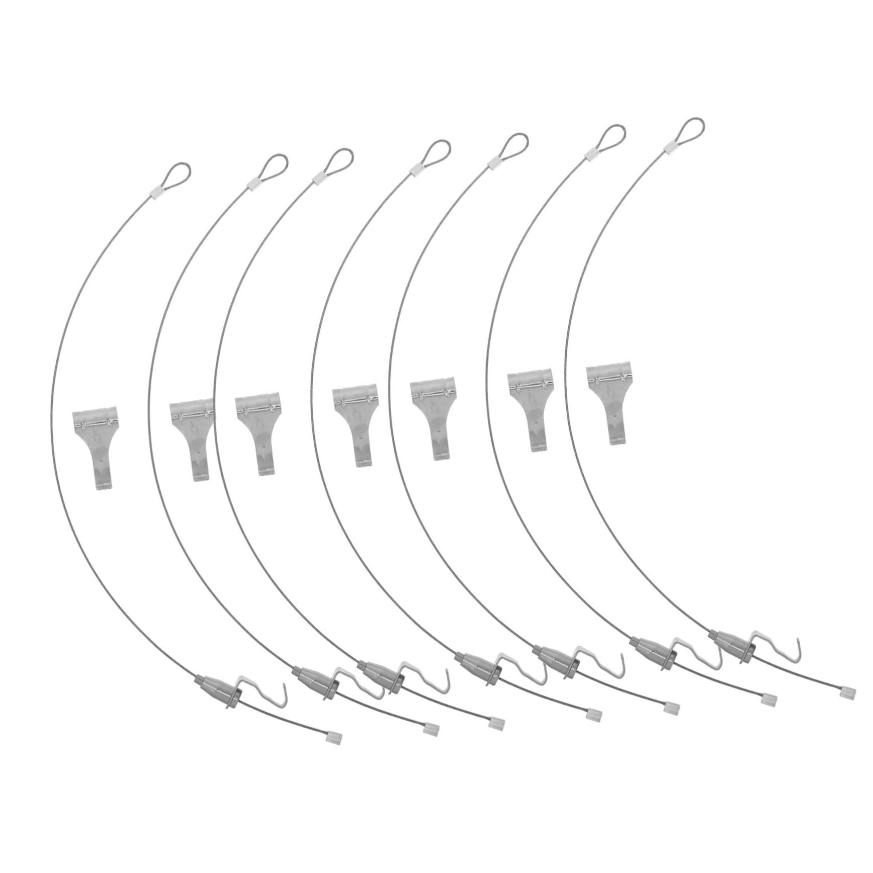 Kit 10 Set Ganci Regolabili per Quadri in Acciaio Inossidabile Argento per Appendere Immagini e Opere D'arte, Facile da Installare, per Casa e Esposizioni