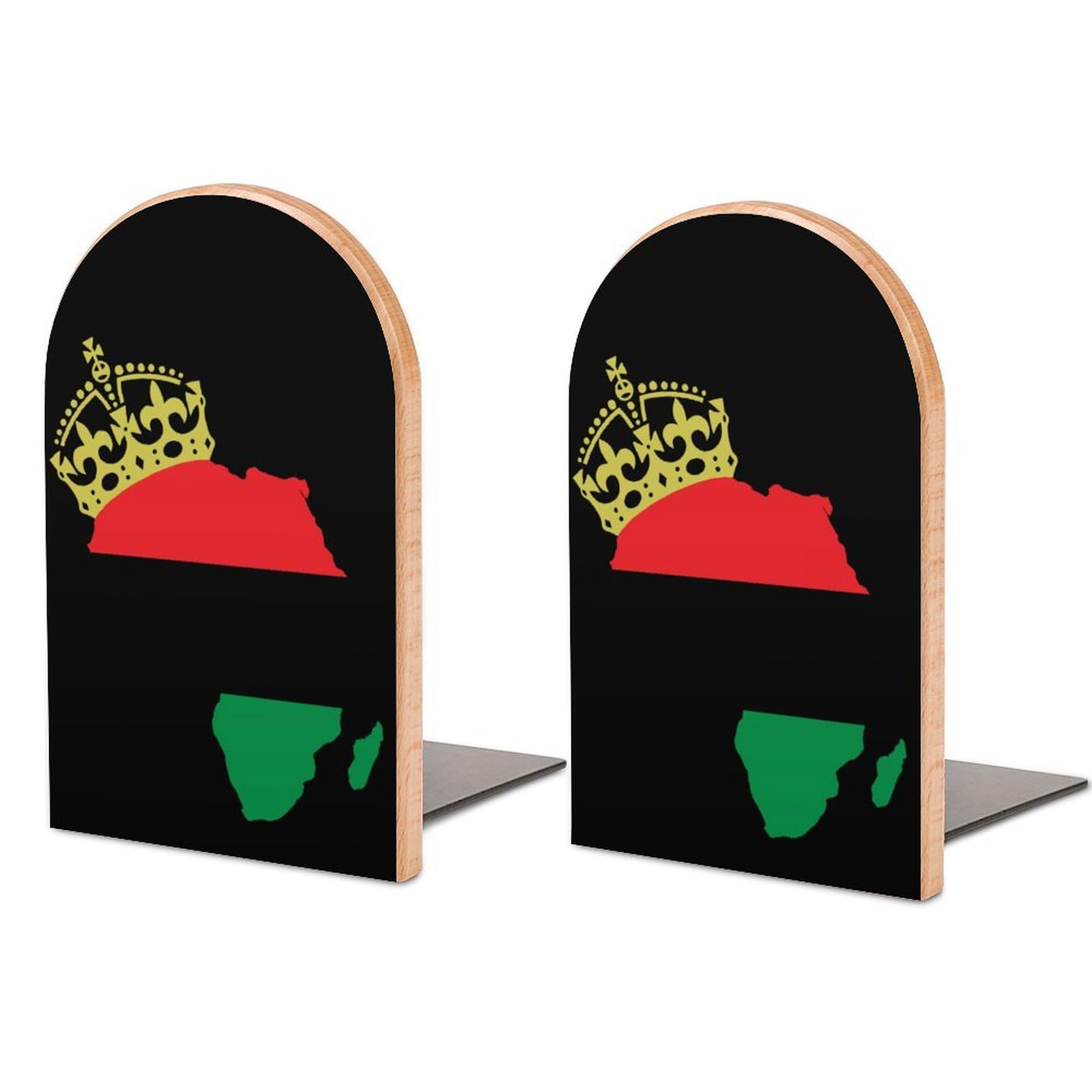 Nclqvjxzkhw Style African American Pride Book Ends For Shelves Bookends Bookshelf Holder Stand Books Stopper Home Office Decor