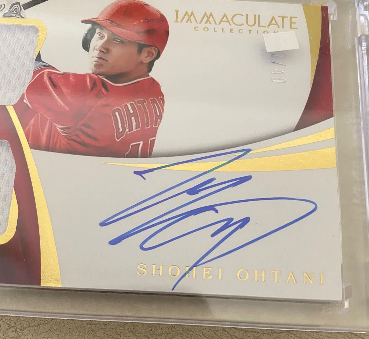 Amazon.co.jp: 2018 大谷翔平 直筆サインカード ブルーサイン ジャージ 