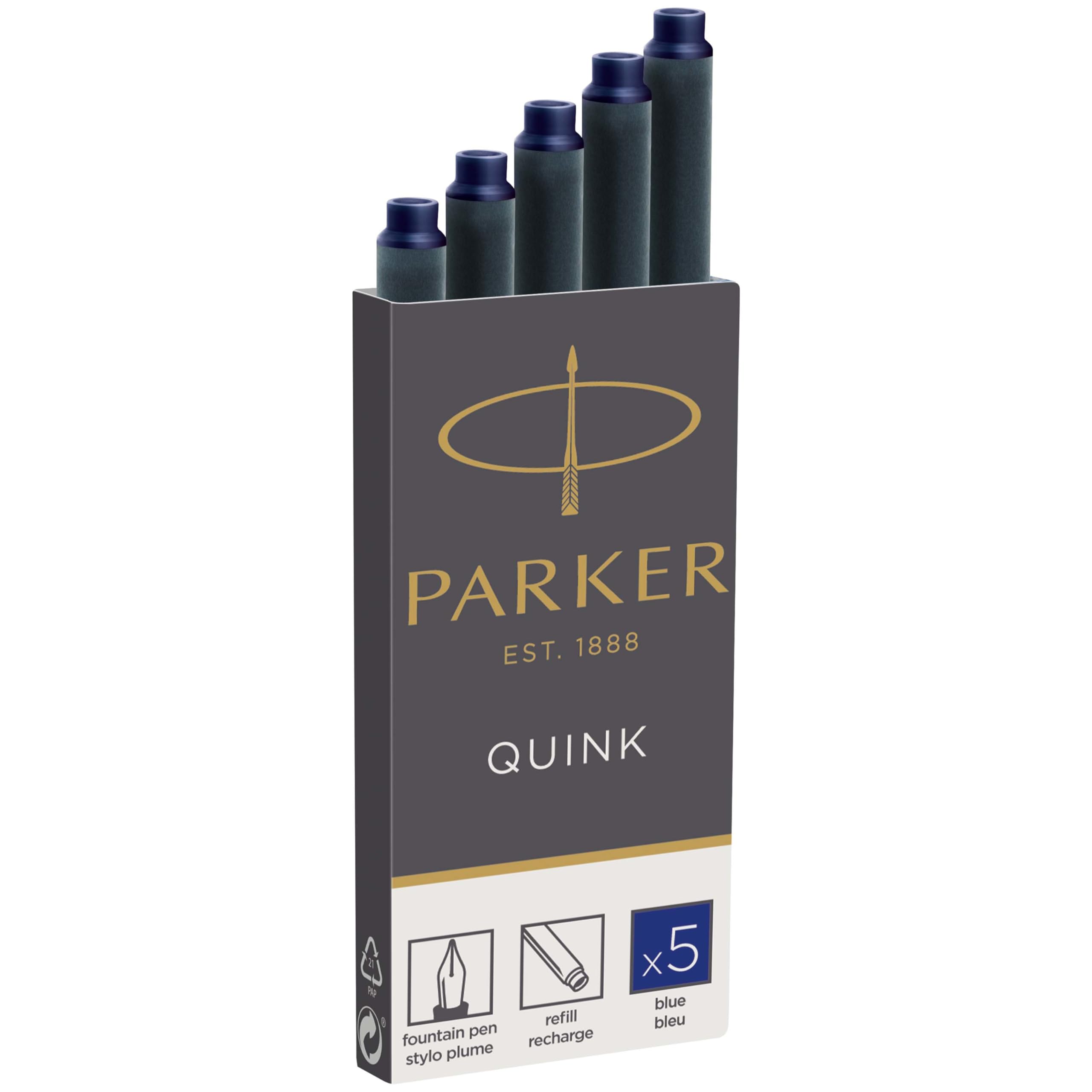 1950382 Quink Fountain Pen Refill Box of 5
