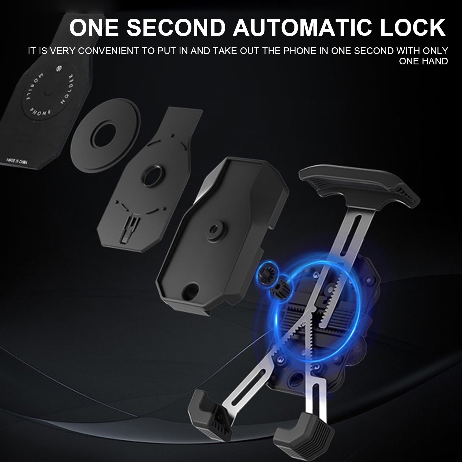 Telefono Moto Con Riduzione Delle Vibrazioni Per Vari Modelli Vista A 360 Gradi Navigazione Sicura Intrattenimento Moto Phone Mount