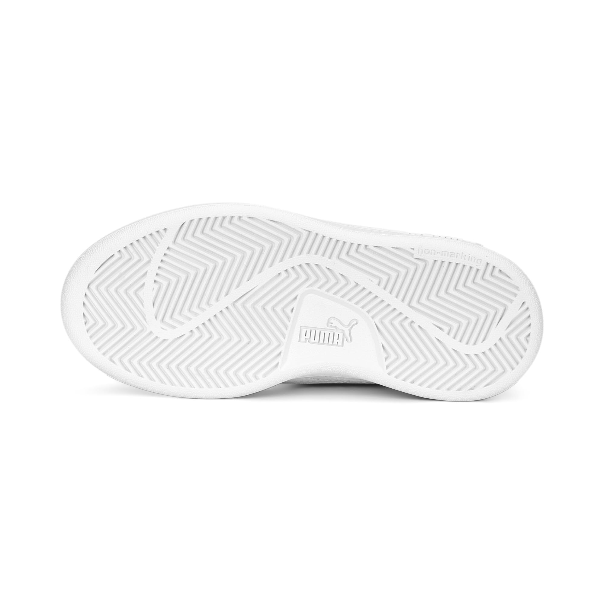 PUMA Unisex Kids Smash 3.0 L V Ps Baskets, Puma White Cool Light Gray, 29 EU