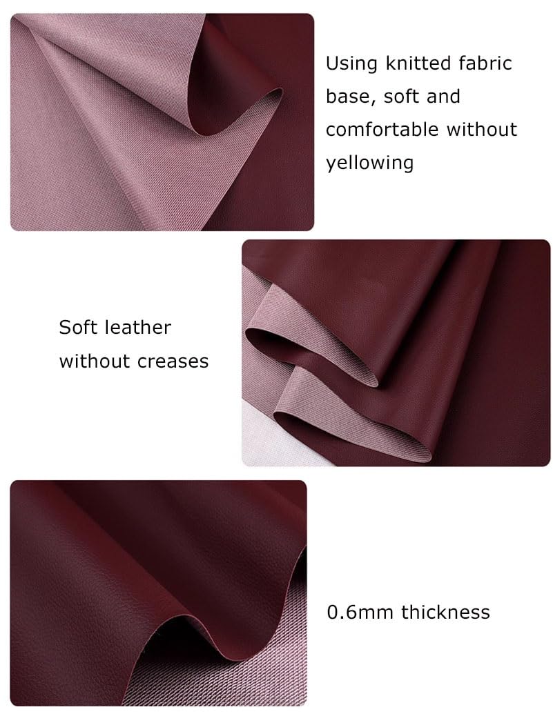 Tejido de imitación de cuero, Sábanas de piel sintética PU, elásticas, for tapicería sofá bricolaje, multicolor, 1,6 x (1-10) m(Khaki Grey,1.6X8m)
