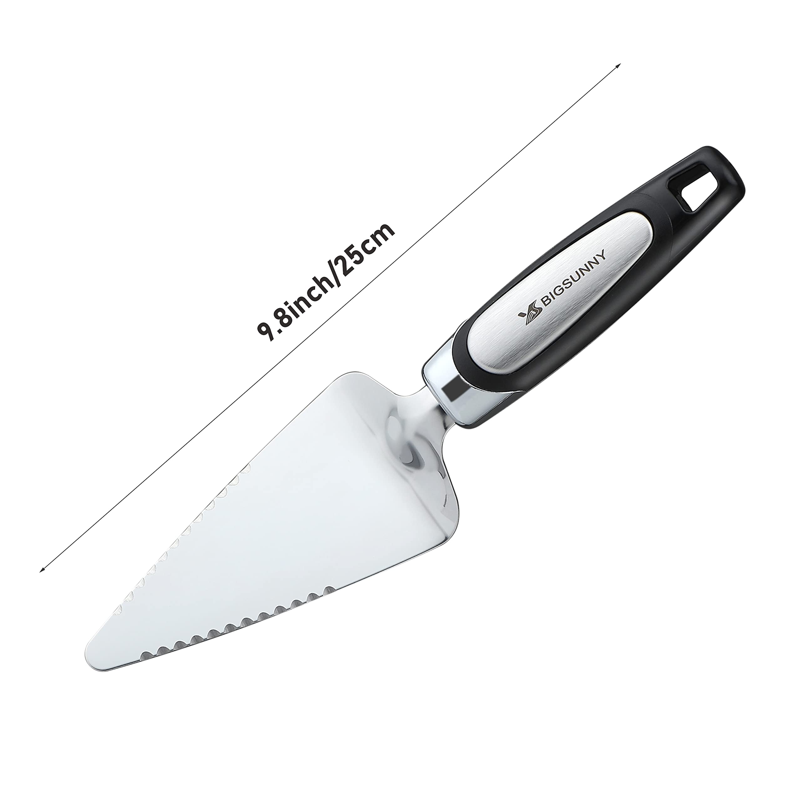 Bigsunny Stainless Steel Cake Server - Pizza Cutter -4