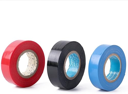 Miniatura 2 de VORCOOL 6 piezas cinta eléctrica PVC ignífuga cinta aislante eléctrica fácil de envolver para bricolaje industrial uso doméstico (6 colores surtidos