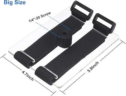 Miniatura 3 de Adaptador de trípode para binoculares, montaje acrílico de 14 "para conexión estable para telescopio binocular y trípode de cámara