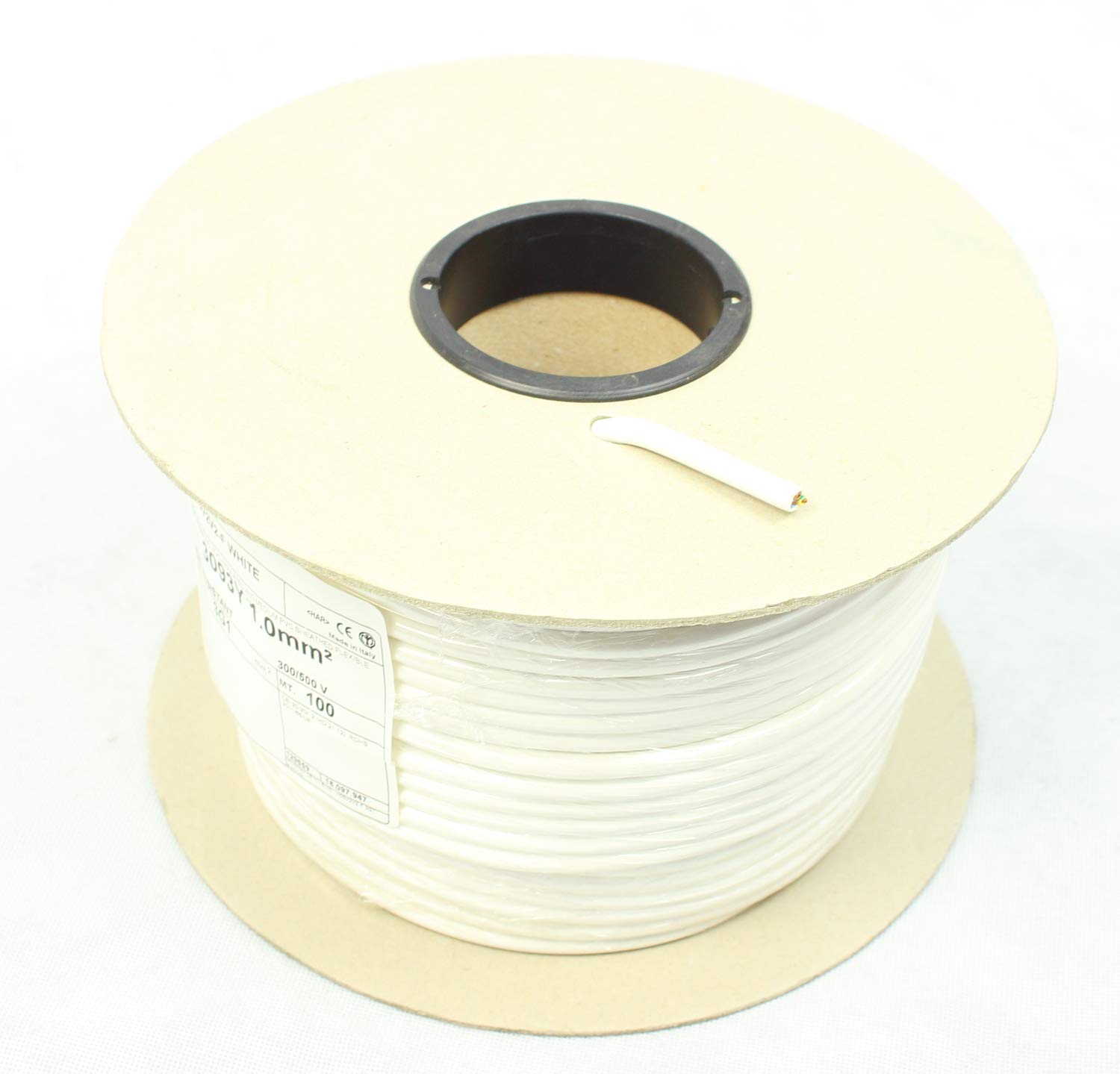 Sel White 25 Meters Of 1.5Mm 15 Amp 3093Y 3 Core Heat Resistant Flexible Cable