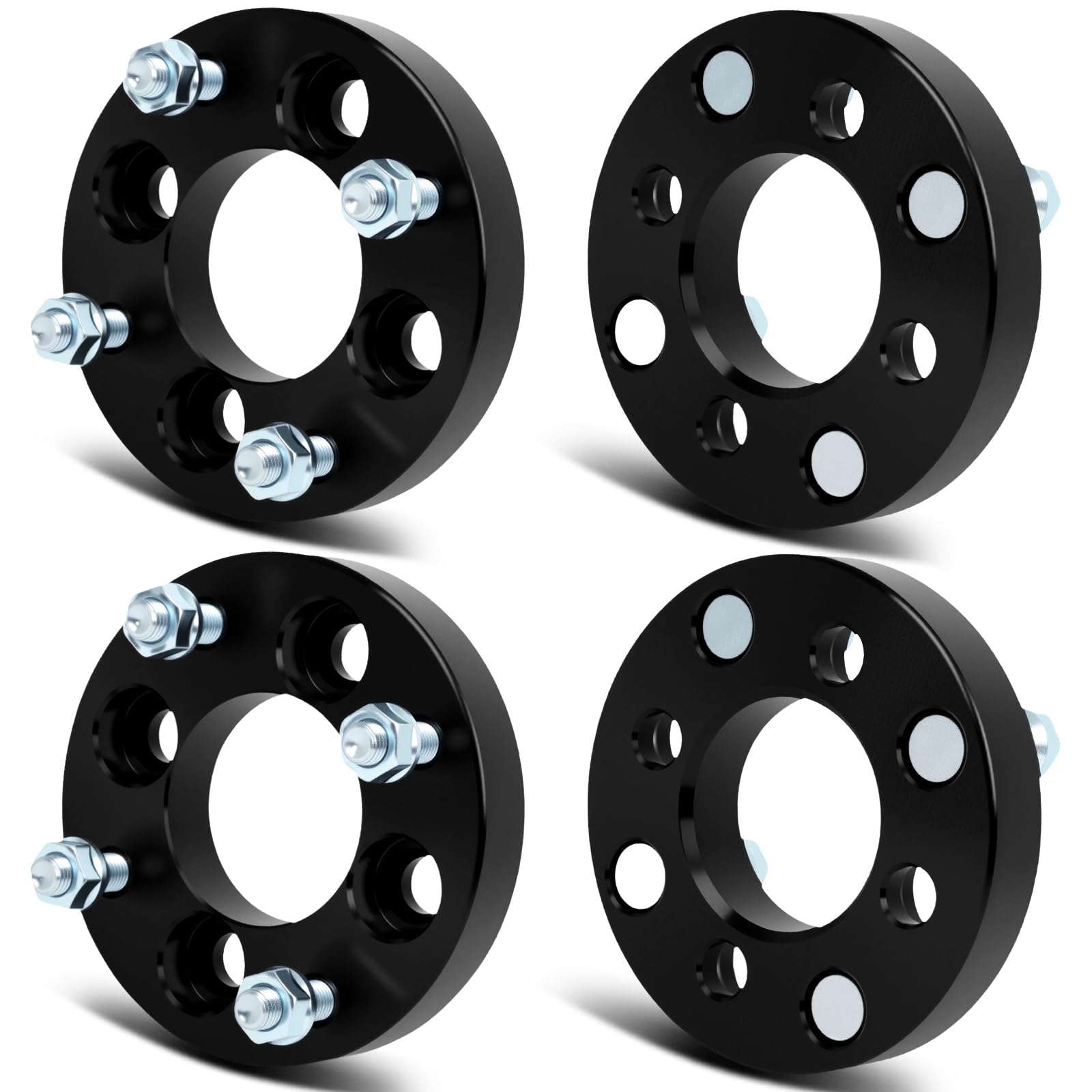 SCITOO 4Pcs 4x100 to 4x4.5 Wheel Adapters 1 inch Bore 67.1mm Studs 12x1.5