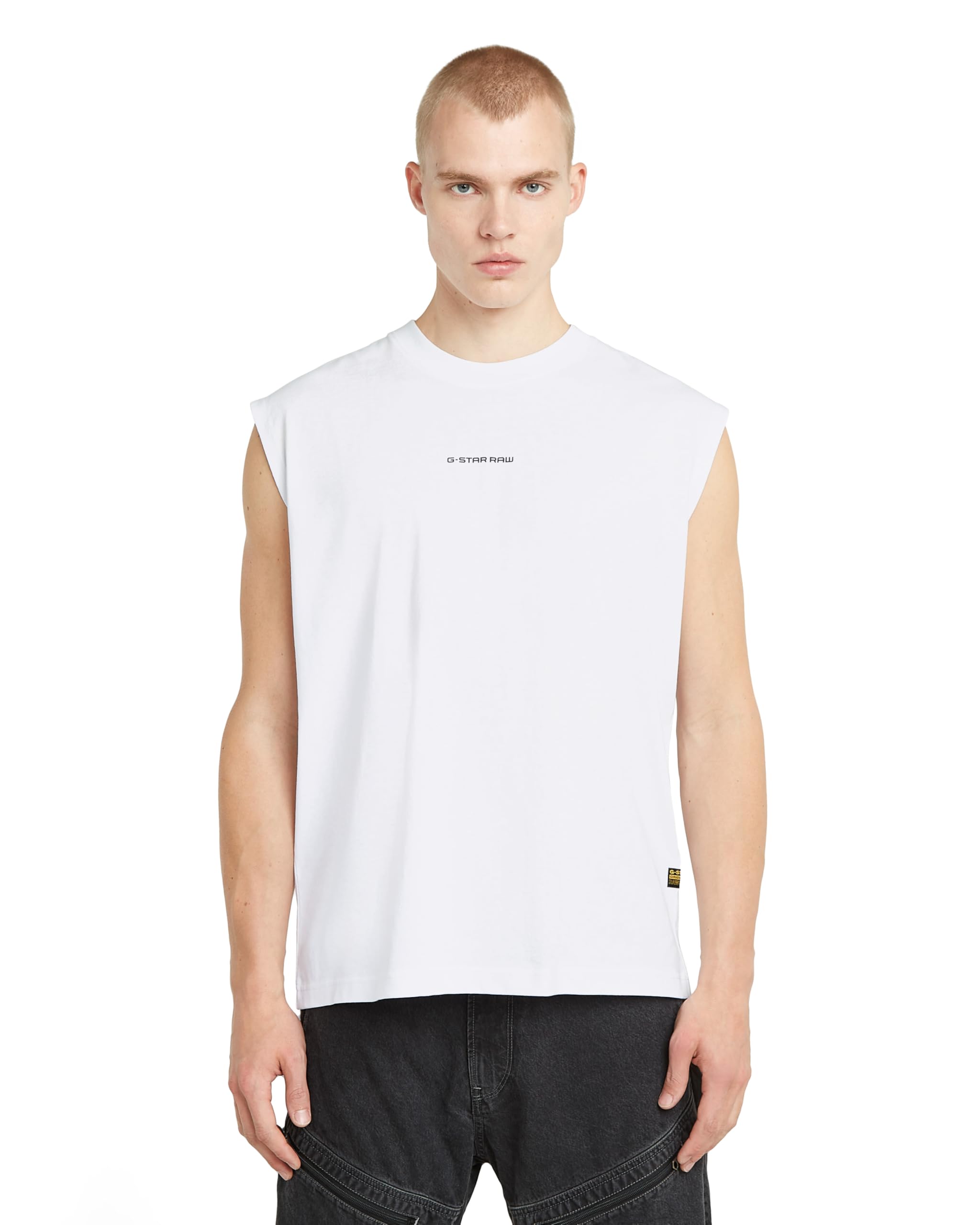 G-STAR Men's Boxy SL R T T-Shirt, White (White D26028-c336-110), XL