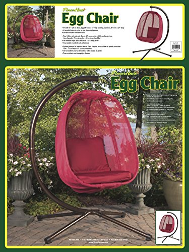 Flower House FHEC100-RD Egg Chair, Red - Thumbnail 4