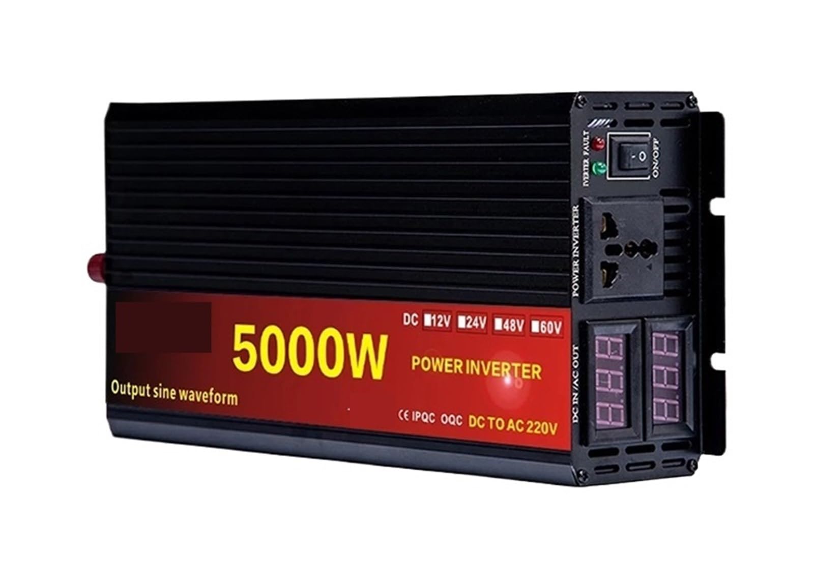 2000W 3000W 4000W 5000W 24V DC To 220V AC Converter Power Car Micro Solar Inverter Pure Sine Wave Inverter 12V 220V(4000W,12V)