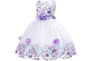 Breathtaking Purple Easter Dress for Toddler Girls