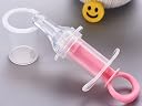 Manan Shopee Baby Squeeze Medicine Dispenser Silicone Liquid Easy Feeding Anti-Choking Dropper Utensils Children Kids Needle Feeder Pacifier (Pink) gallery image