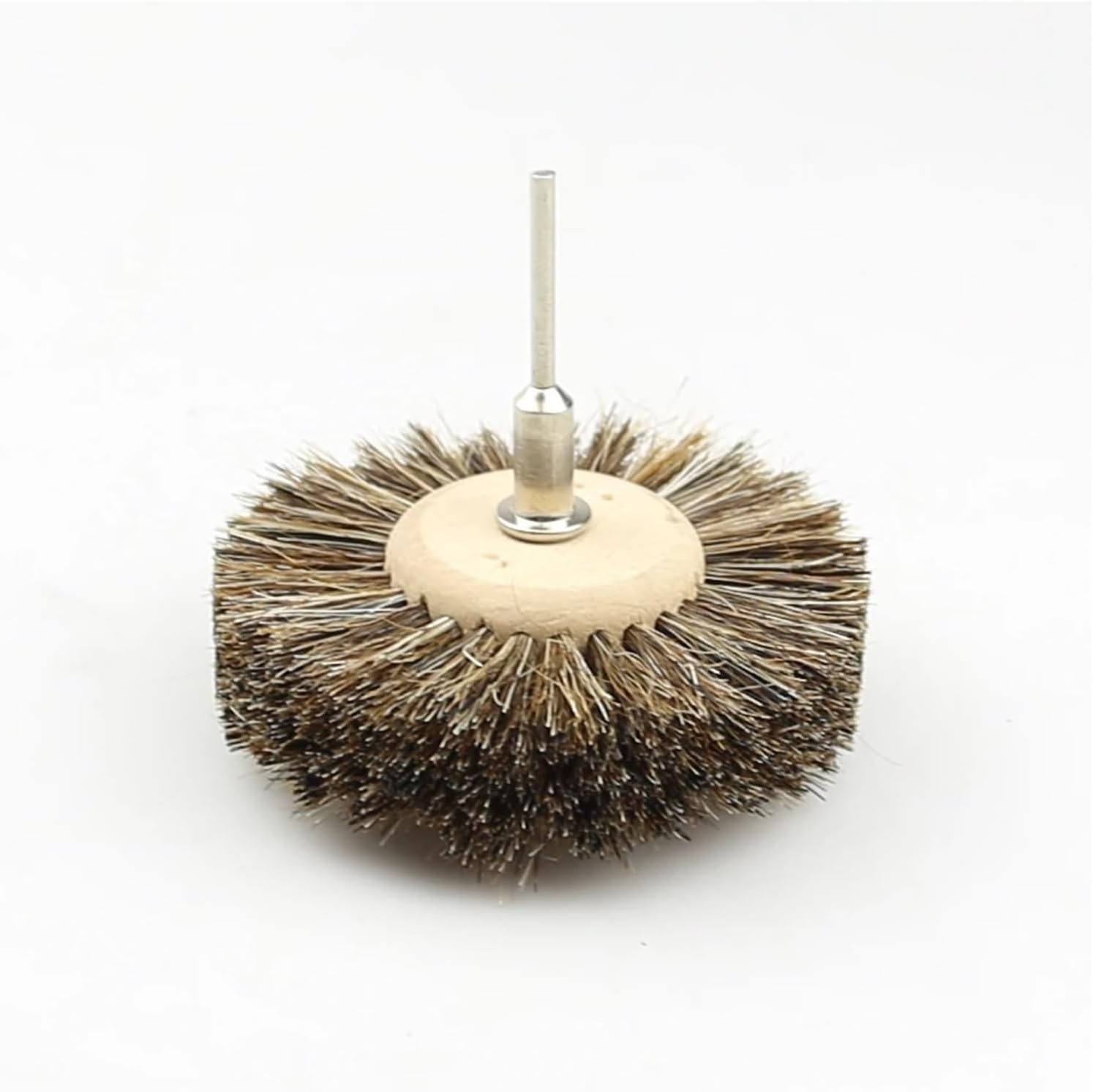 Clean Brush for Wooden Metal Jewelry Jade Crafts 3mm Shaft Mounted Polishing Wheel Brush(Sisal)
