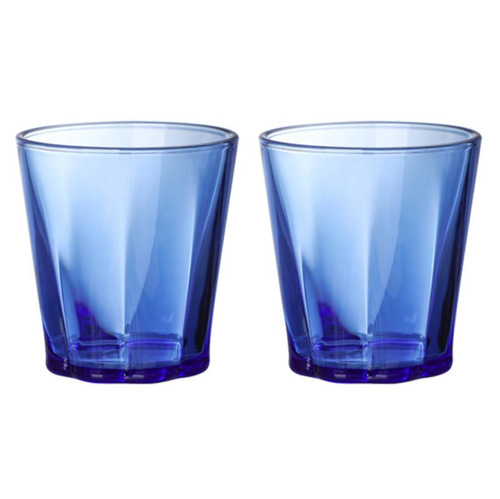 CHOOLD 2 Pcs Heat-Resistant Glass Tumbler Cup Water Glasses Glass Drinkware for Coffee Juice Beer 10 Oz