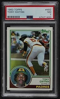 1983 Topps # 482 Tony Gwynn San Diego Padres (Baseball Card) PSA PSA 7.00 Padres
