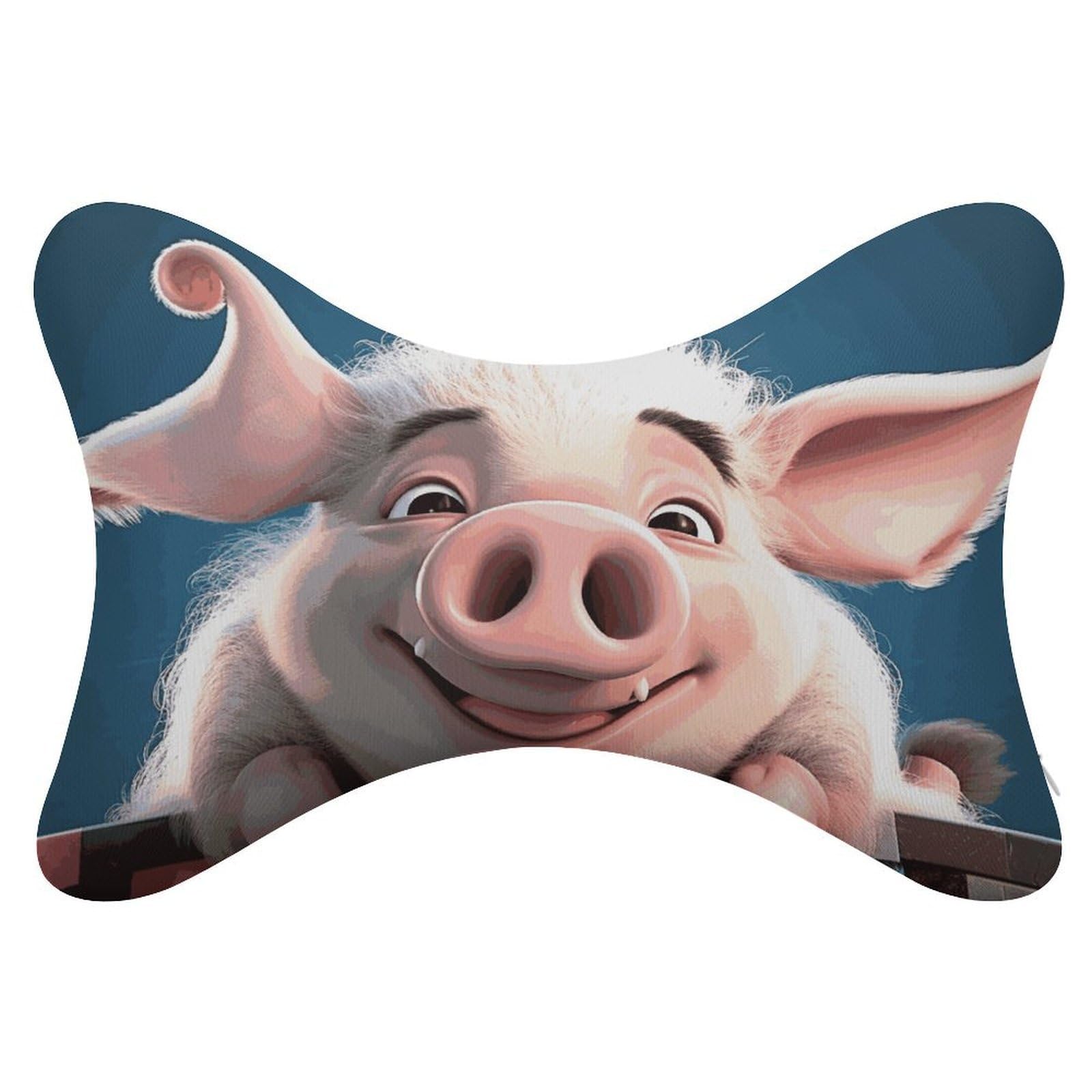 Adfgyerh Style Smiling (22) Pillow ，Memory Foam Pillow Core，Cushion,Provide Neck Support，Car Pillows For Travel Car Seats And Home Offices.