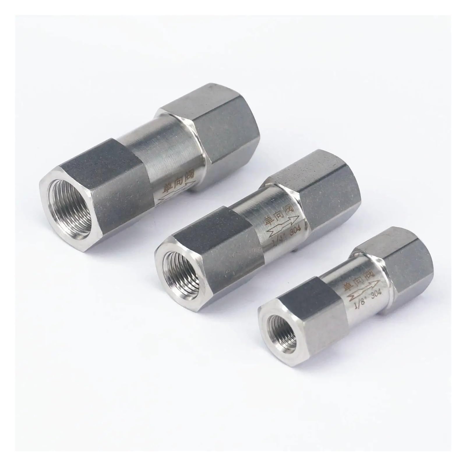 Clapet anti-retour 1/4 en acier inoxydable 304 durabilité industrielle