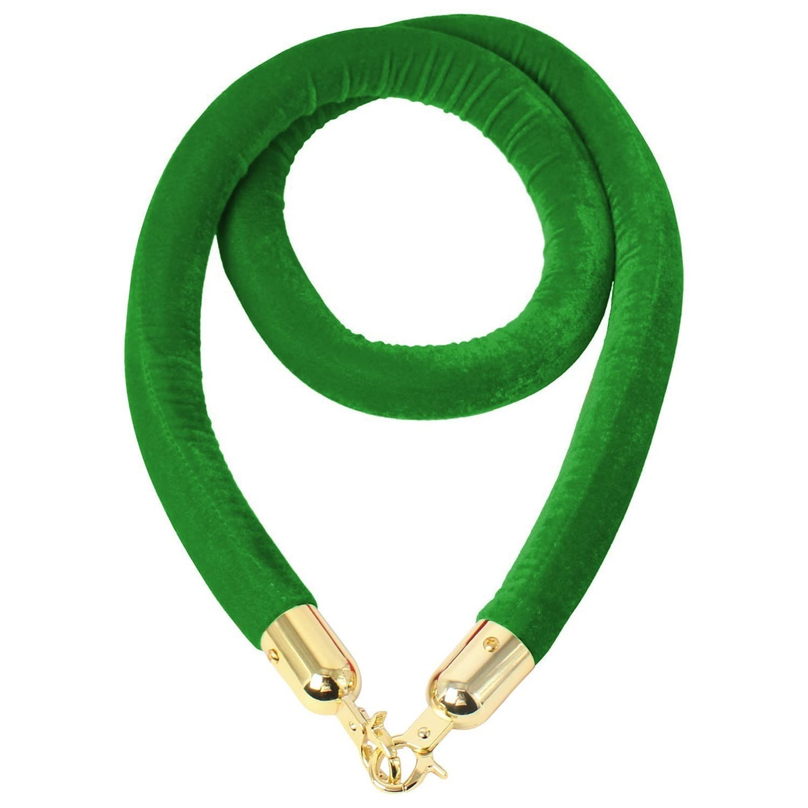 Guardrail rope， Industrial Stanchion Rope Cotton Core, Hanging Safey Barrier for Red Carpet Party Crowd Control(Green,Length 2.2M/7.2Ft/86.6In)