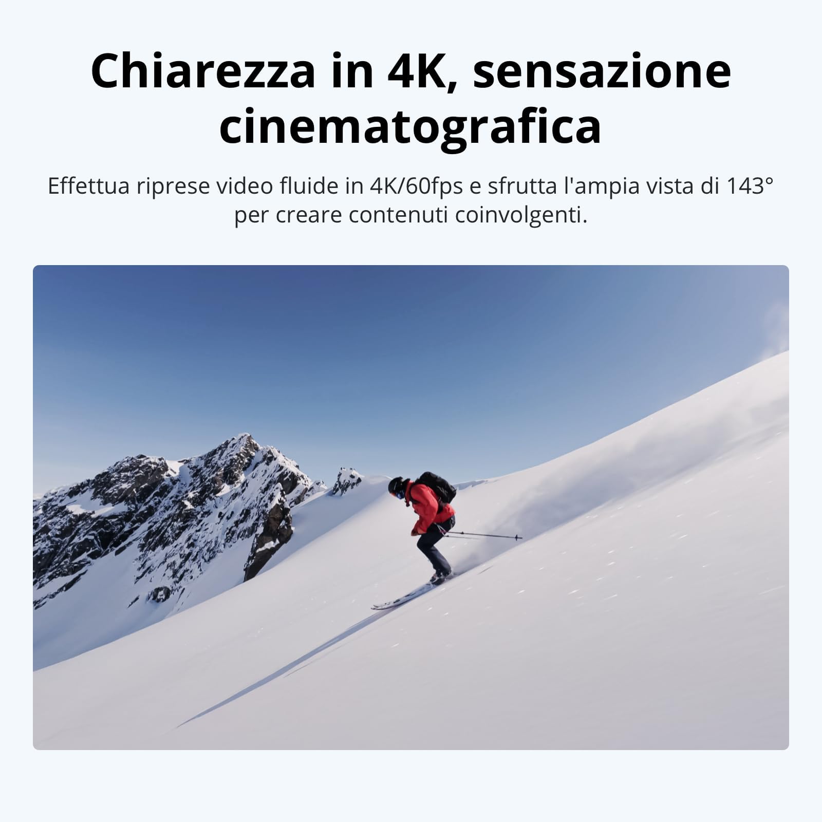 DJI Osmo Nano Bundle Standard (64 GB) – Mini videocamera vlog compatta 4K/60 fps con sensore da 1/1,3", video con ampio FOV di 143°, Registrazione di 200 minuti, Fotocamera magnetica POV 4K per Vlog